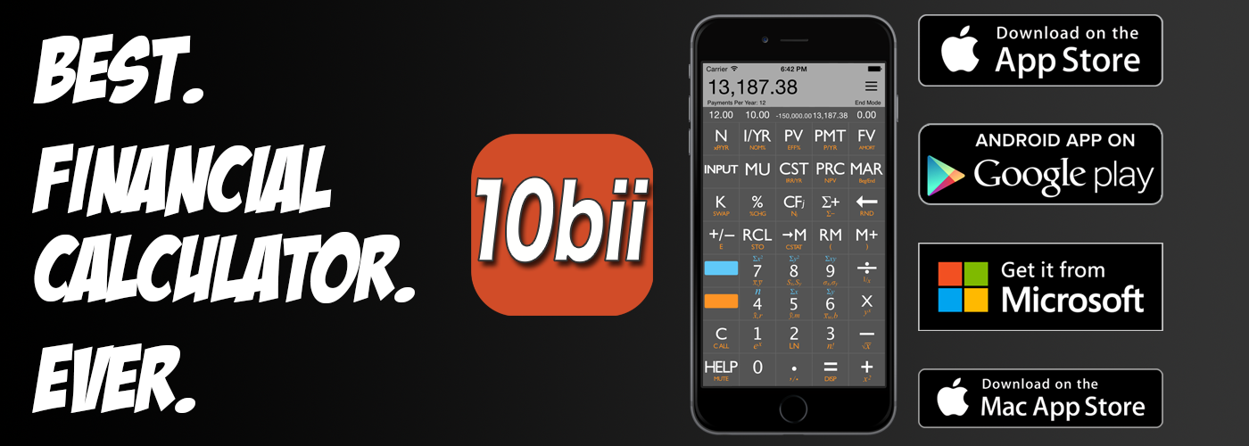 10bii Financial Calculator: Best. Calculator. Ever.